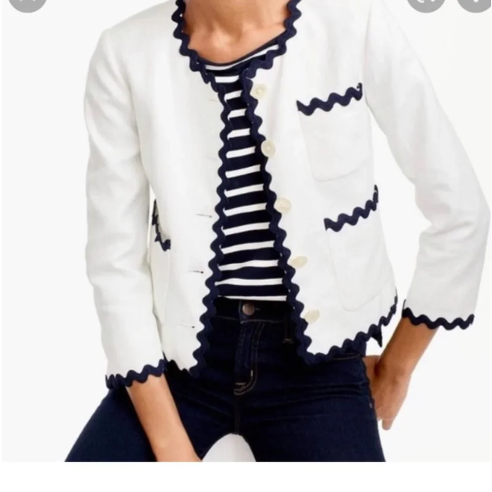 J. Crew linen blazer - Picture 1 of 7